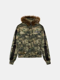 BONES Camo HOODED DOWN JACKET