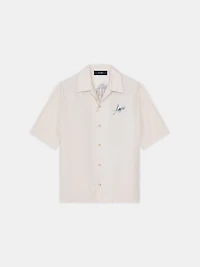 AMIRI HOTEL BOWLING SHIRT - ALABASTER