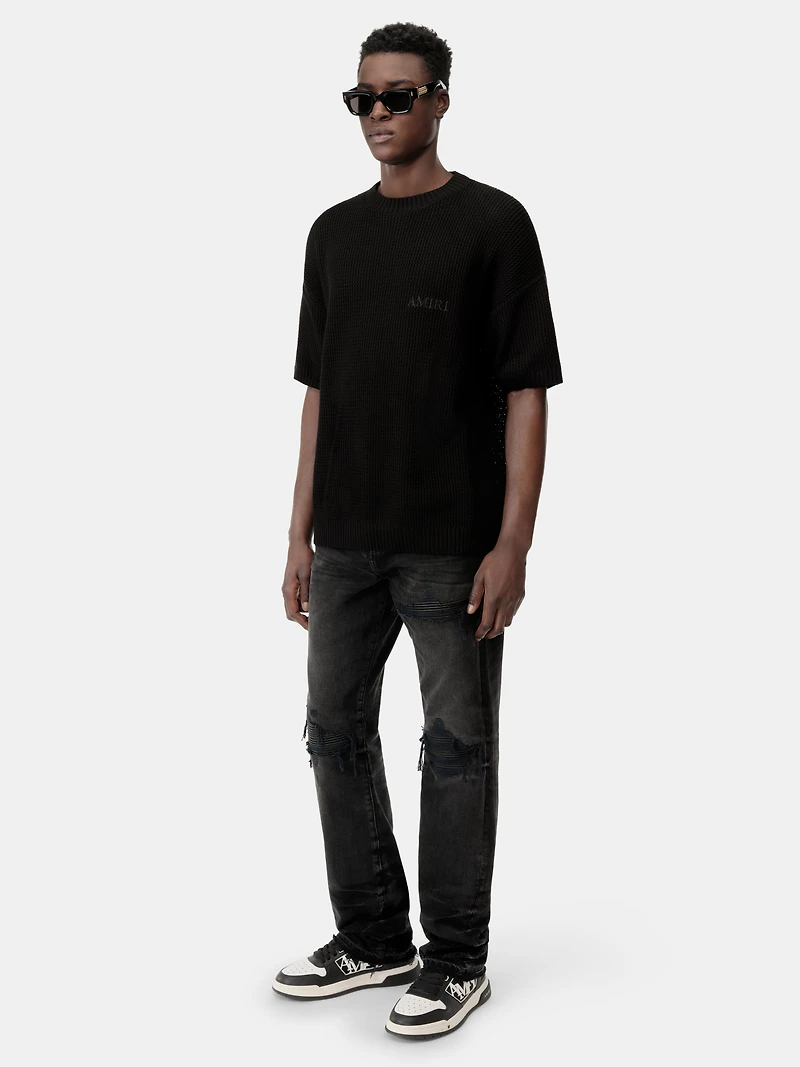 AMIRI CROCHET MESH TSHIRT