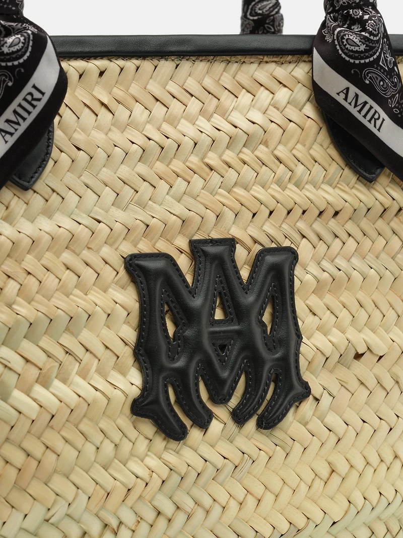 WOMEN - WOMEN'S MA RAFFIA MACRO TOTE - Black