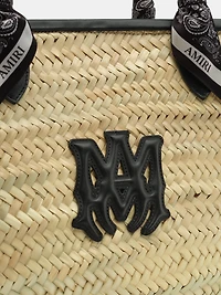 WOMEN - WOMEN'S MA RAFFIA MACRO TOTE - Black