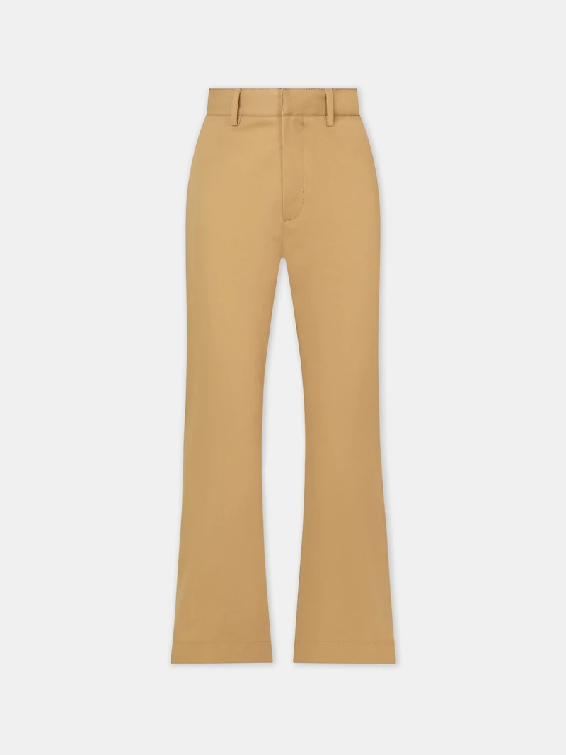 CHINO KICK FLARE - SEPIA TINT