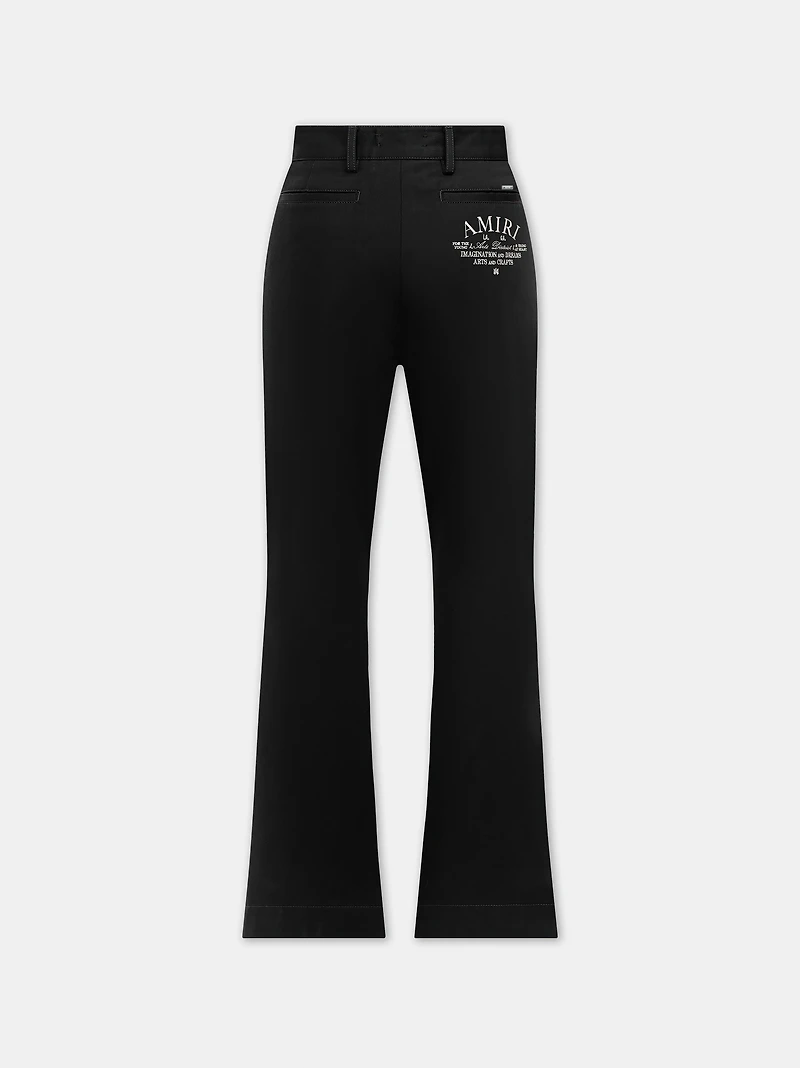 CHINO KICK FLARE - BLACK