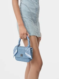 WOMEN - WOMEN'S CRYSTAL DENIM MICRO MA BAG - True Blue