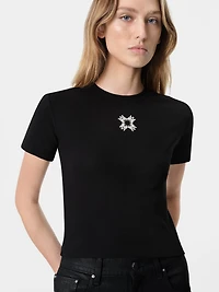 WOMEN - WOMEN'S MA QUAD BABY TEE Black