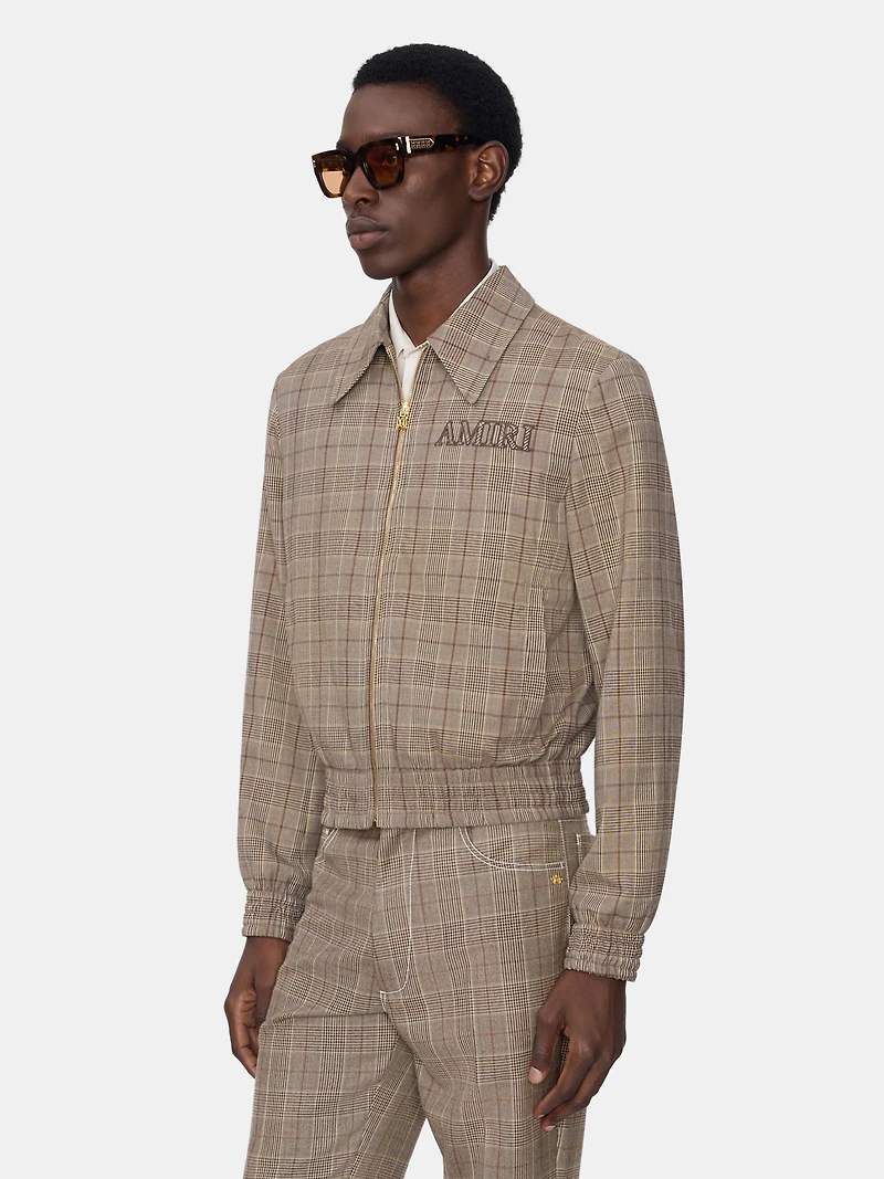 CHECK BLOUSON - MALT
