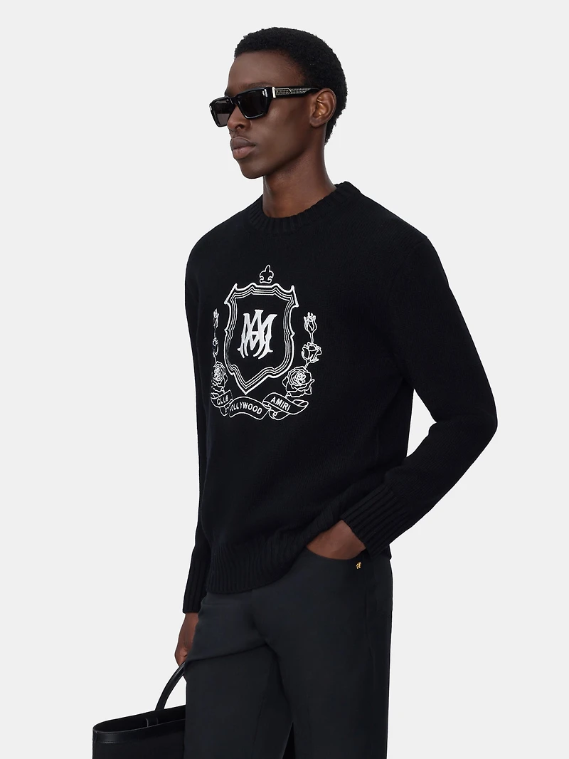 MA CREST CREW - BLACK