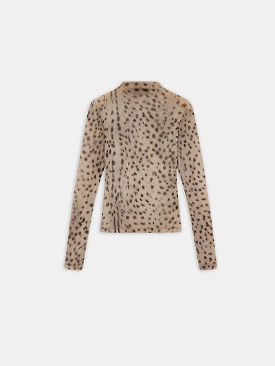 WOMEN - WOMEN'S DEER LONG SLEEVE TOP Dark Brown