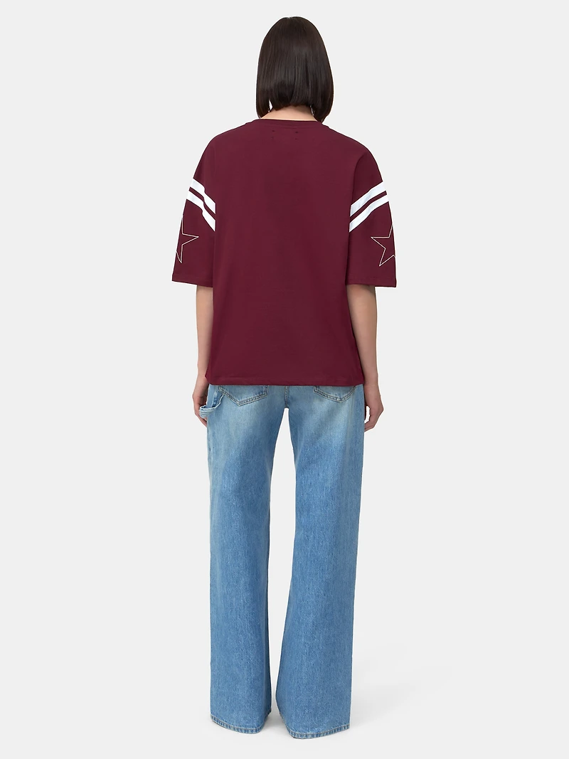 WOMEN - WOMEN'S AMIRI SPORT TEE Aged Port