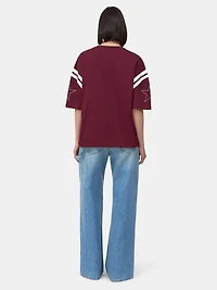 WOMEN - WOMEN'S AMIRI SPORT TEE Aged Port