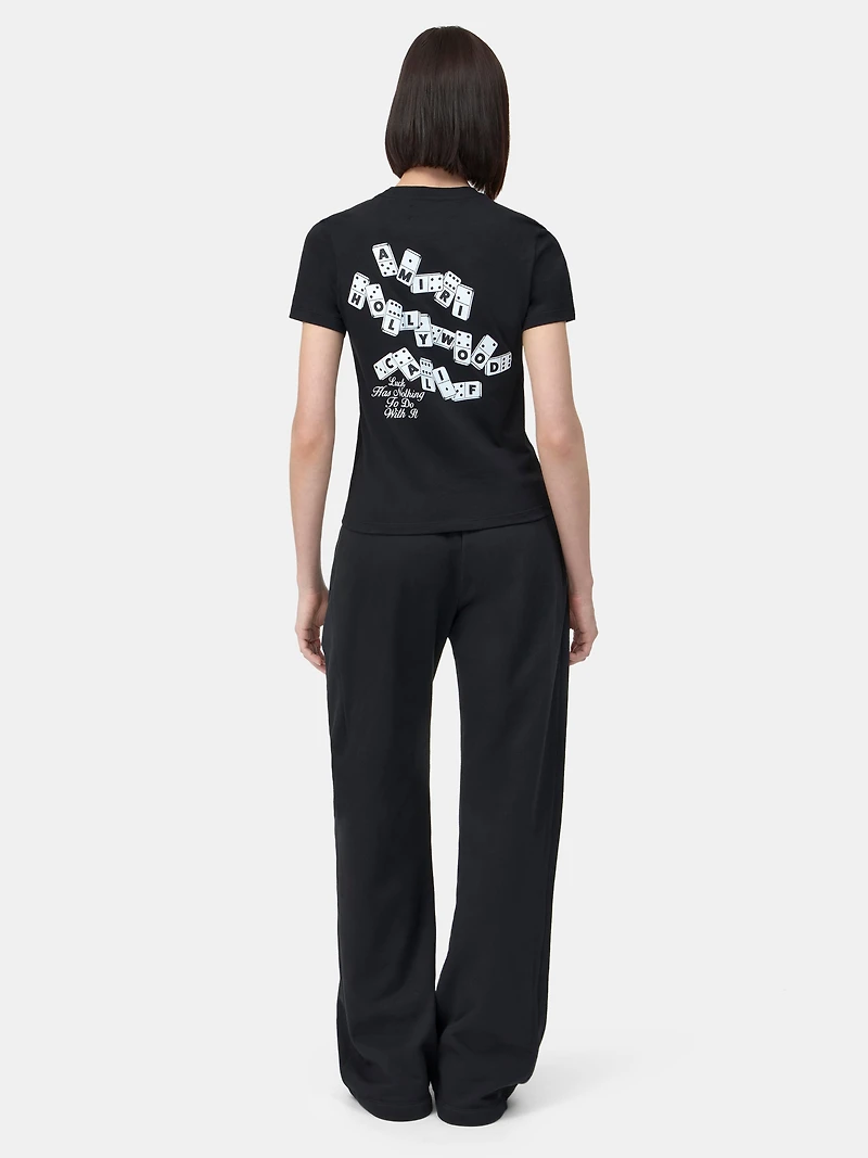 WOMEN - WOMEN'S AMIRI DOMINO TEE Black