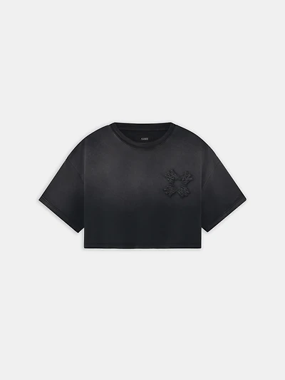 WOMEN - WOMEN'S MA QUAD CROPPED TEE Black
