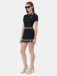 WOMEN - WOMEN'S MA STRIPE MINI SKIRT Black