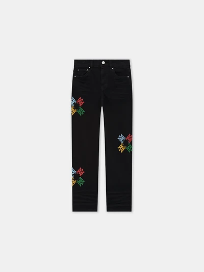 KIDS - KIDS' MA QUAD SCRIBBLE JEAN Black