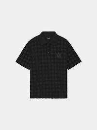 MA QUAD TOWELING POLO - Black