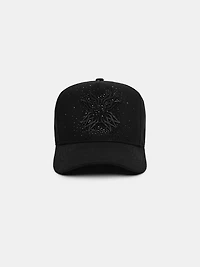 MA QUAD CRYSTAL CANVAS HAT - Black
