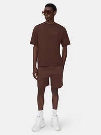 AMIRI EMBROIDERED SHORT - WALNUT BROWN