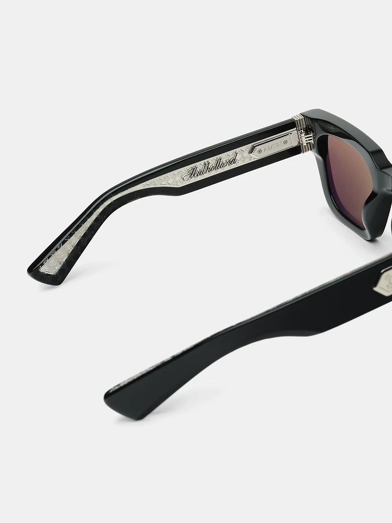 MULHOLLAND SUNGLASSES - Black Silver