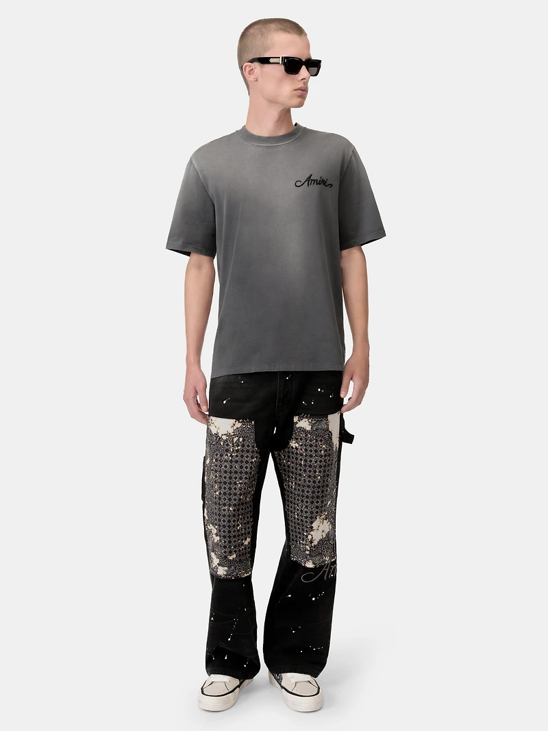 BLEACH BANDANA CARPENTER JEAN - Faded Black