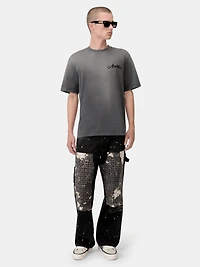BLEACH BANDANA CARPENTER JEAN - Faded Black