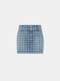 WOMEN - WOMEN'S MA QUAD JACQUARD MINI SKIRT Stone Indigo