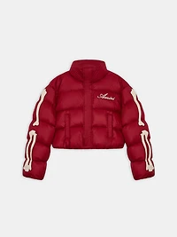 WOMEN - WOMEN'S BONES CROPPED DOWN JACKET Deep Red
