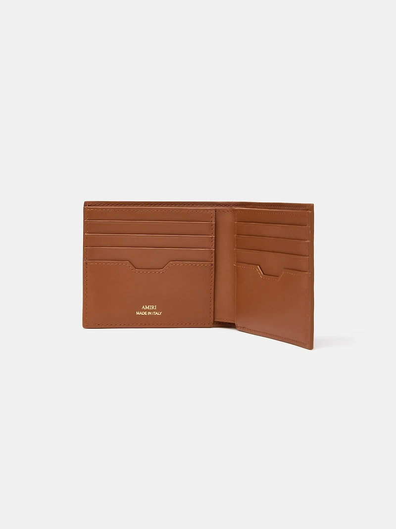 CROC EMBOSSED BIFOLD - MALT