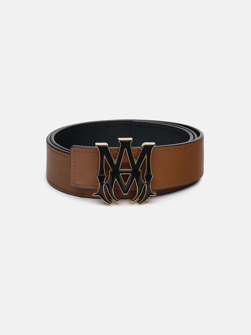MA 4CM ENAMEL BELT - Black Brown