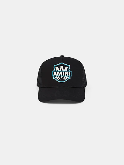 MA EMBLEM TRUCKER HAT - Black