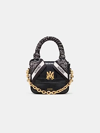WOMEN - WOMEN'S CROC EMOSSED NANO MA BAG - BLACK