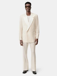 MA DOUBLE-BREASTED BLAZER - Alabaster