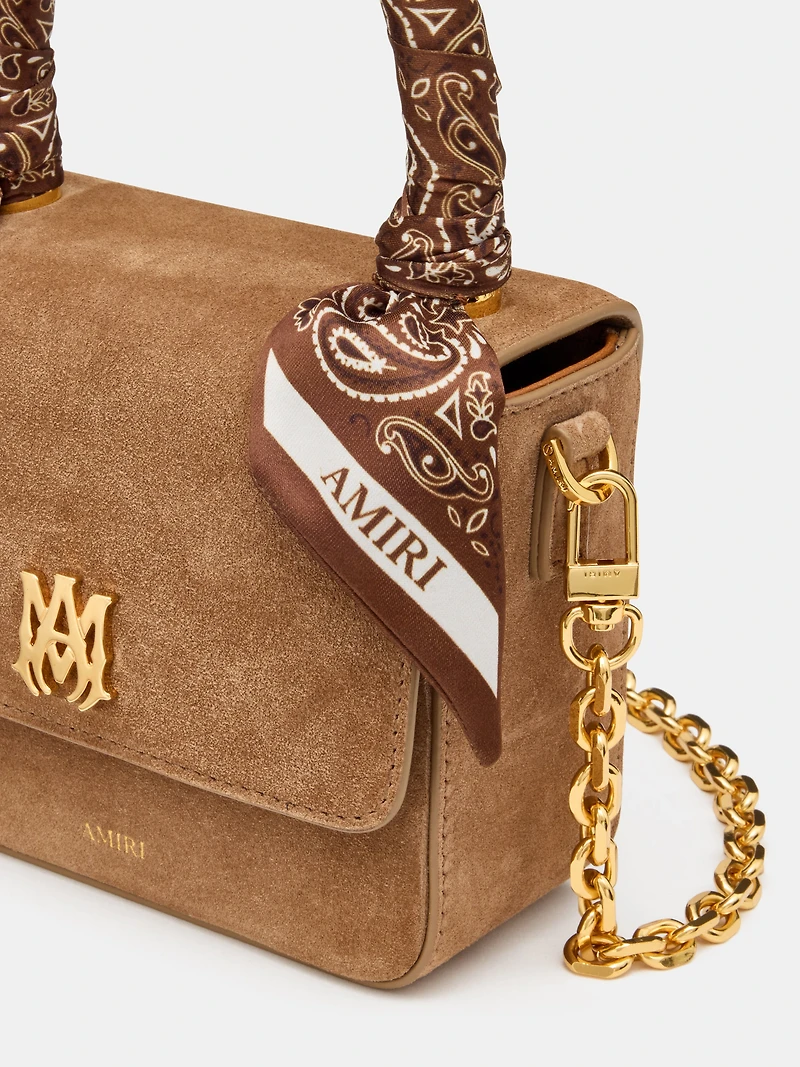 WOMEN - WOMEN'S SUEDE MICRO MA BAG - DARK BROWN