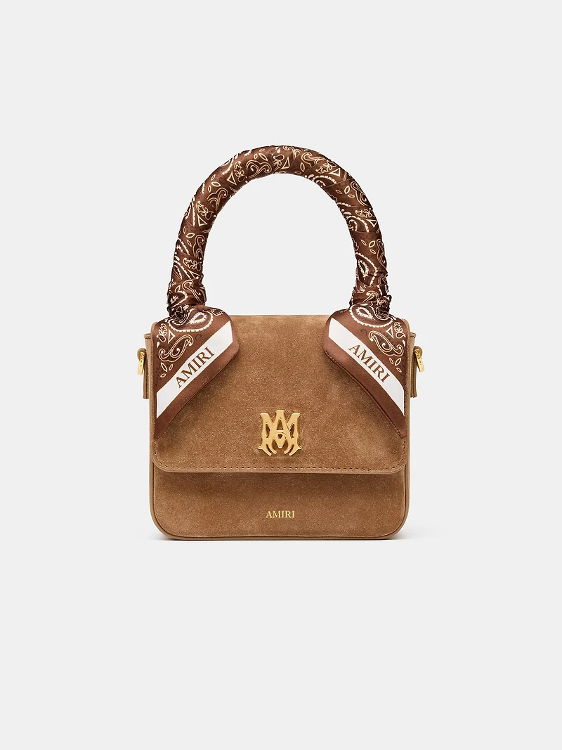 WOMEN - WOMEN'S SUEDE MICRO MA BAG - DARK BROWN