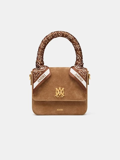 WOMEN - WOMEN'S SUEDE MICRO MA BAG - DARK BROWN