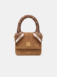 WOMEN - WOMEN'S SUEDE MICRO MA BAG - DARK BROWN