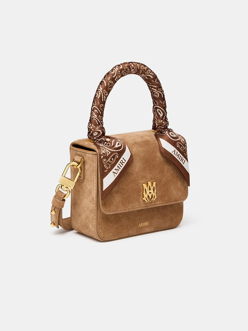 WOMEN - WOMEN'S SUEDE MICRO MA BAG - DARK BROWN