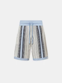 AMIRI SCRIPT STRIPE SHORT - Ashley Blue