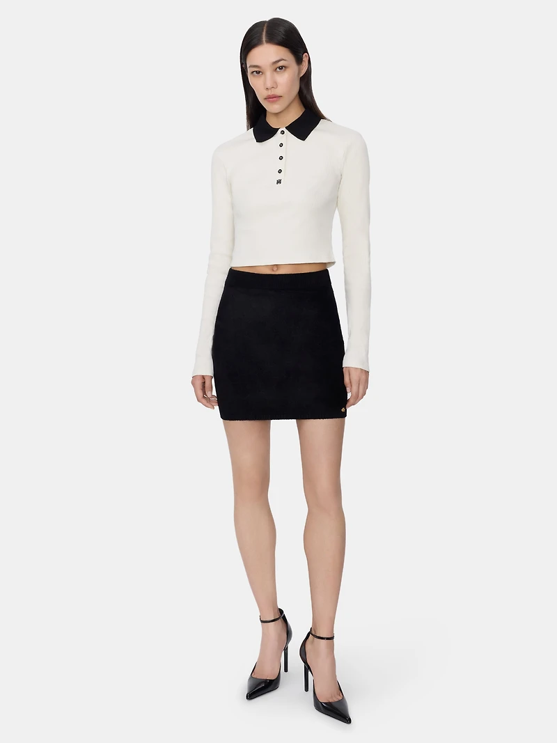 WOMEN - WOMEN'S MA LONG SLEEVE POLO ALABASTER