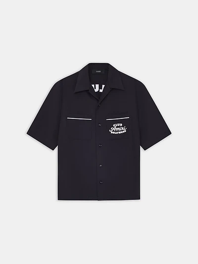 CLUB AMIRI CAMP SHIRT - BLACK