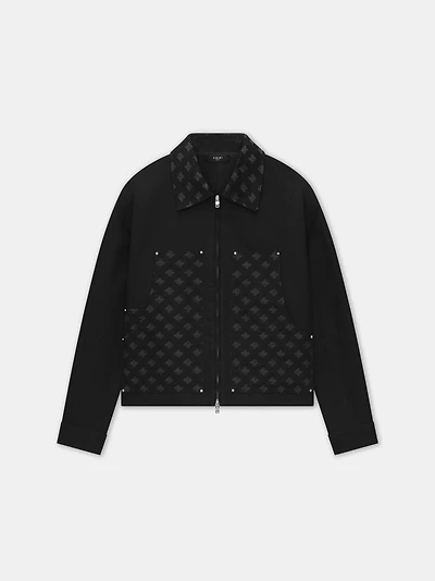 MA QUAD JACQUARD WORK JACKET - Black