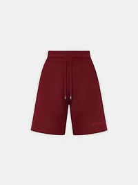 AMIRI CROCHET MESH SHORT - WINE