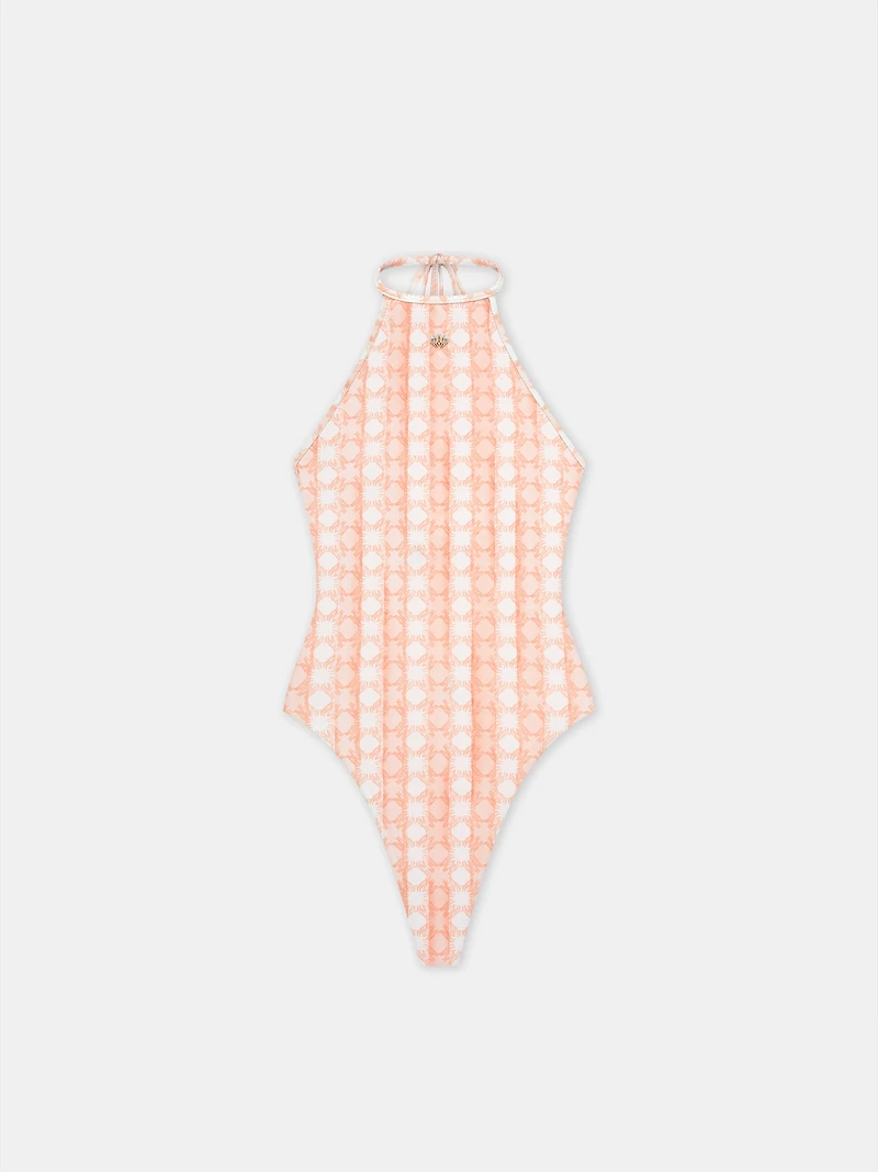 WOMEN - WOMEN'S MA QUAD HALTER NECK ONE PIECE Malibu Peach