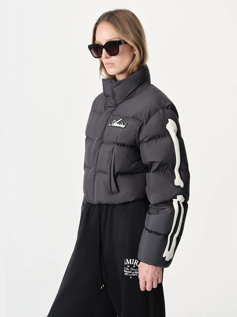 WOMEN - WOMEN'S BONES CROPPED DOWN JACKET Black