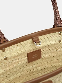 WOMEN - WOMEN'S MA RAFFIA MACRO TOTE - Brown