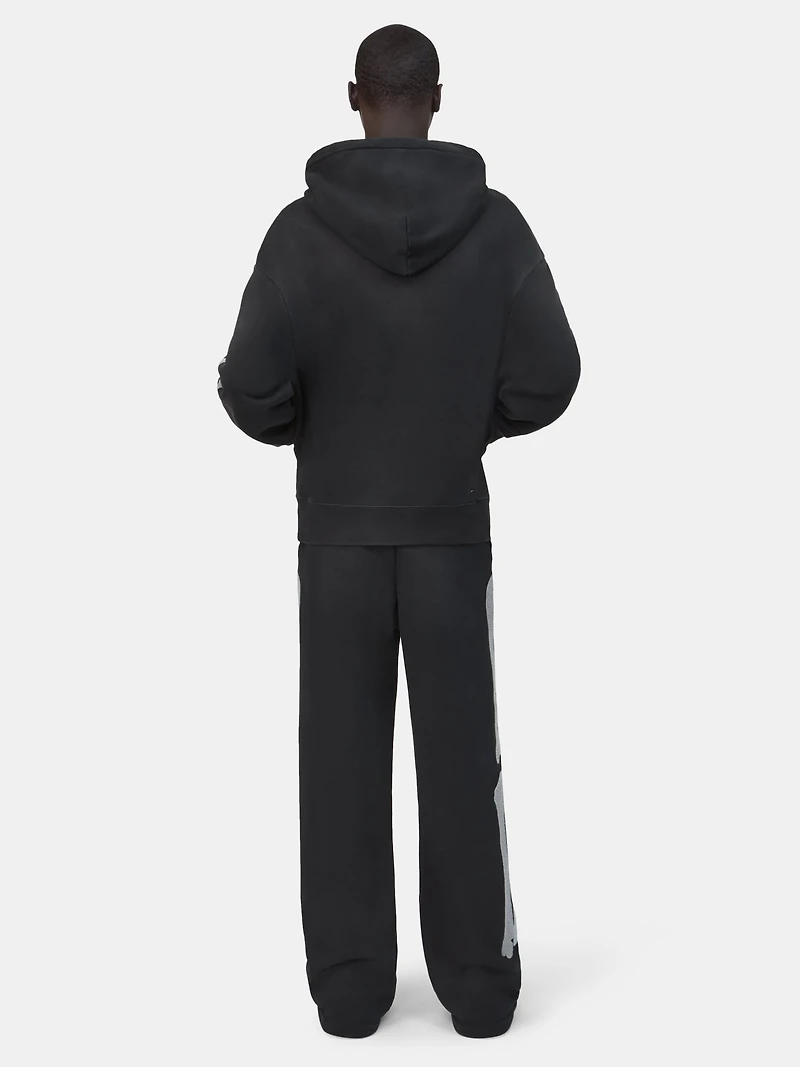 BONES OVERSIZED HOODIE - Black