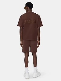 AMIRI EMBROIDERED SHORT - WALNUT BROWN