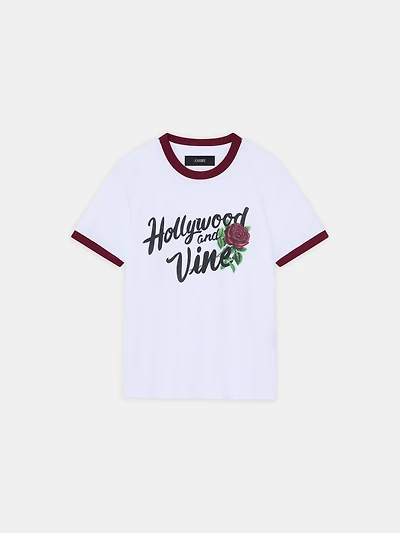 WOMEN - WOMEN'S ROSE RINGER TEE WHITE