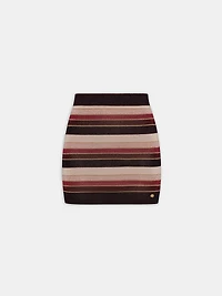 WOMEN - WOMEN'S MA STRIPED SKIRT RED
