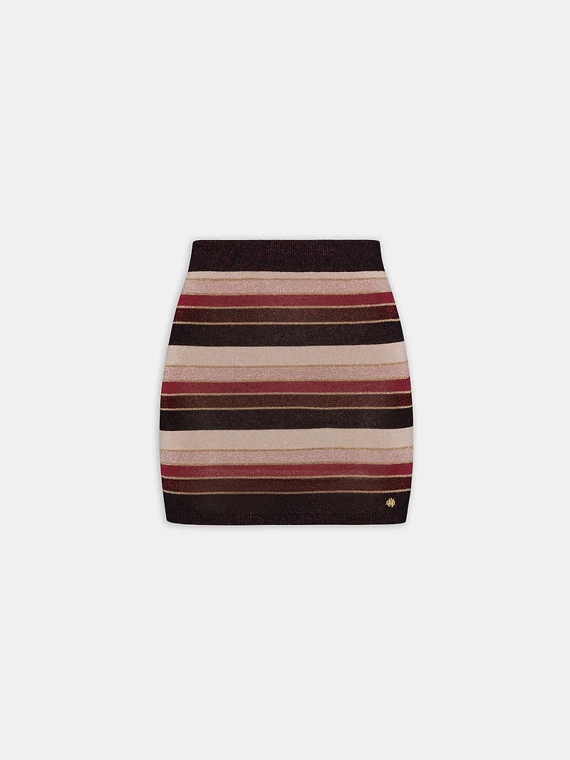 WOMEN - WOMEN'S MA STRIPED SKIRT RED