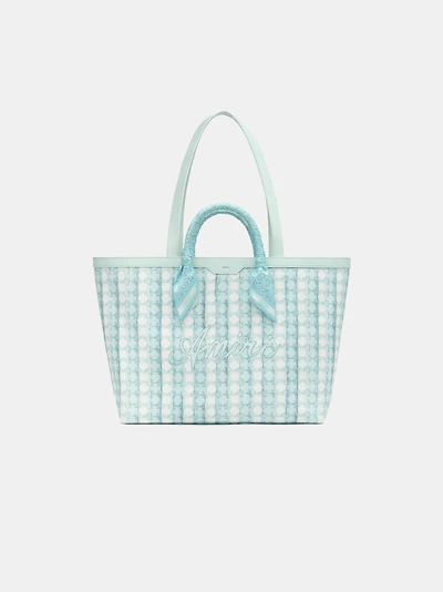 AMIRI SCRIPT TOTE - Ice Blue